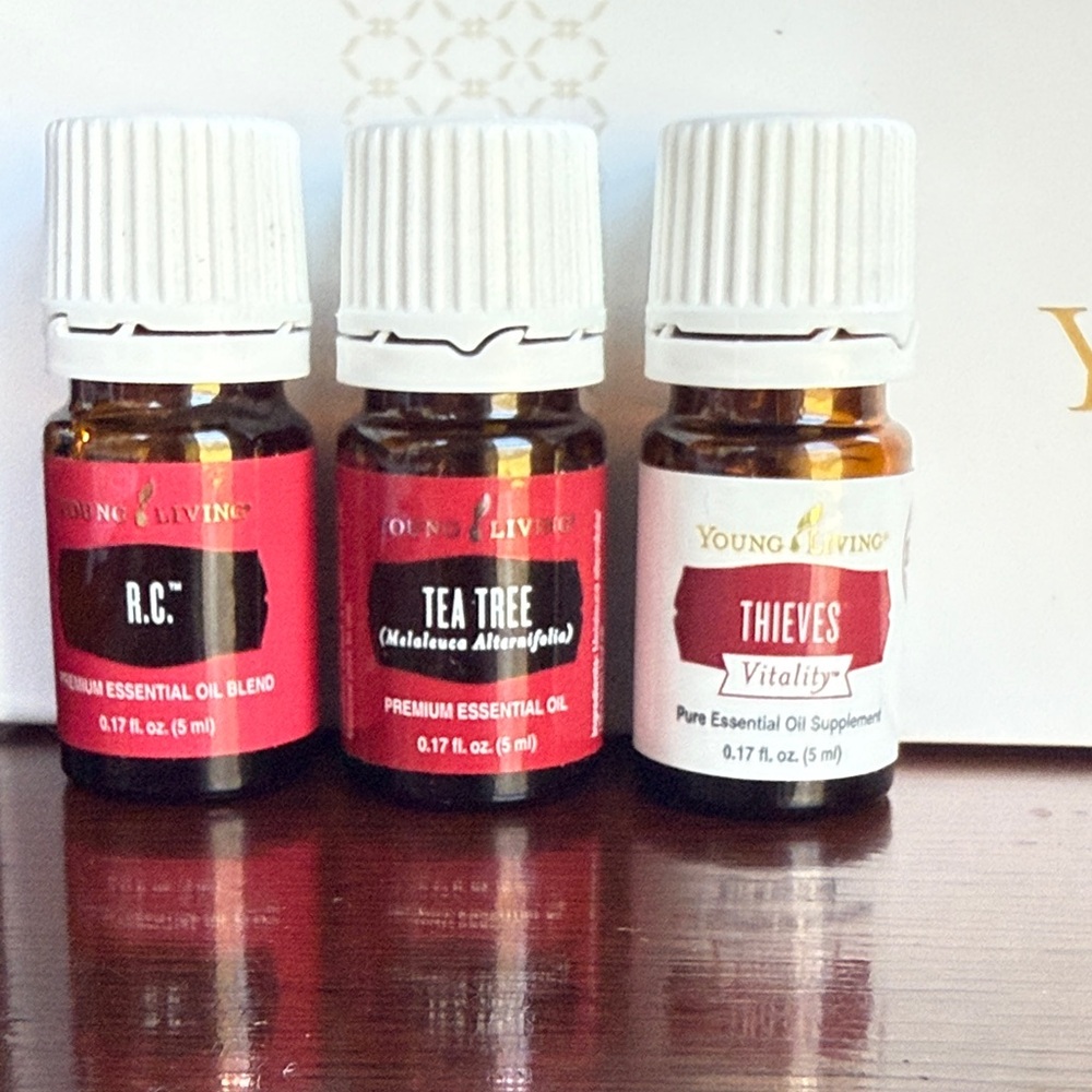 Stay Healthy Oil Trio - Young Living Tea Tree, Thieves, and RC